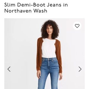 Madewell Slim Demi-Boot Jeans in Northhaven Wash